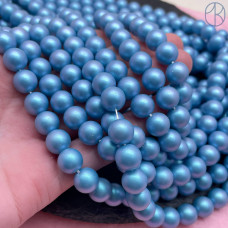 Жемчуг Майорка голубой перламутр 8 мм