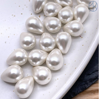 Жемчуг Майорка капля 13х10 мм штучно