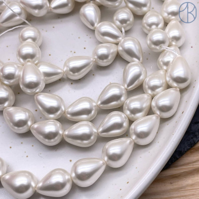 Жемчуг Майорка капля 13х10 мм