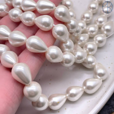 Жемчуг Майорка капля 13х10 мм