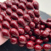 Жемчуг Майорка капля, цвет бордовый 16х20 мм