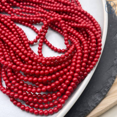 Жемчуг Майорка красная №1 3 мм