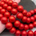 Жемчуг Майорка красная матовая перламутр 16 мм