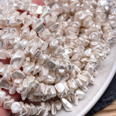Жемчуг Майорка крошка пудровая ~ 6-9 мм