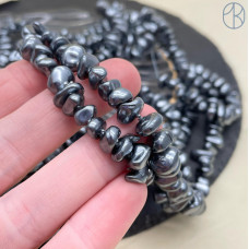 Жемчуг Майорка крошка темно-серая 7-9 мм