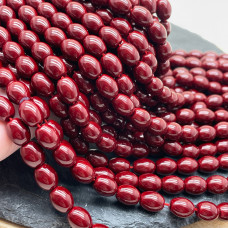 Жемчуг Майорка рис, цвет бордовый 9х7 мм Жемчуг Майорка рис, цвет бордовый 9х7 мм