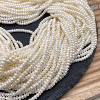 Жемчуг Майорка рондель 3х2 мм