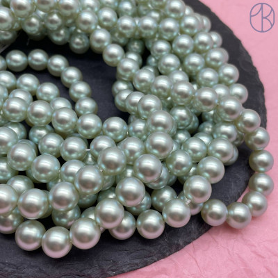 Жемчуг Майорка салатовая 10 мм