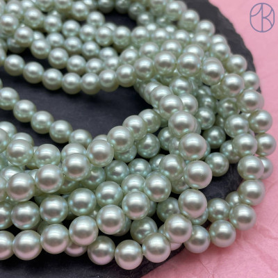 Жемчуг Майорка салатовая 8 мм