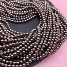 Жемчуг Майорка серо-коричневая 4 мм Жемчуг Майорка серо-коричневая 4 мм