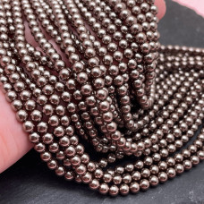 Жемчуг Майорка серо-коричневая 4 мм Жемчуг Майорка серо-коричневая 4 мм