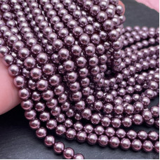 Жемчуг Майорка темно-сиреневый 6 мм Жемчуг Майорка темно-сиреневый 6 мм