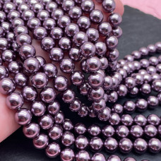 Жемчуг Майорка темно-сиреневый 8 мм Жемчуг Майорка темно-сиреневый 8 мм