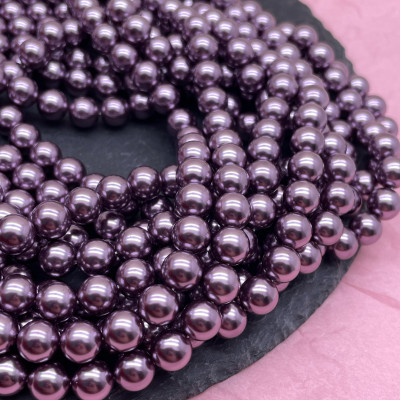 Жемчуг Майорка темно-сиреневый 8 мм