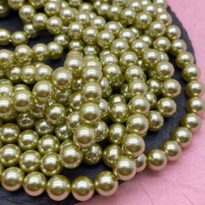 Жемчуг Майорка зеленый 10 мм