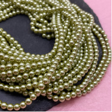 Жемчуг Майорка зеленый 4 мм Жемчуг Майорка зеленый 4 мм