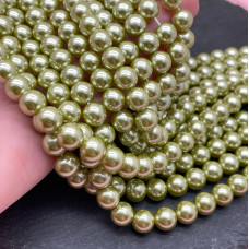 Жемчуг Майорка зеленый 8 мм Жемчуг Майорка зеленый 8 мм