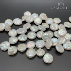Жемчуг Монетки белый штучно ~ 11-12 мм 
