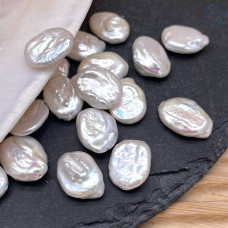 Жемчуг овал белый ~ 17-20 мм штучно