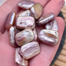 Жемчуг прямоугольник фиолетовый ~ 17 мм штучно Жемчуг прямоугольник фиолетовый ~ 17 мм штучно