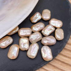 Жемчуг прямоугольник персиковый ~ 20 мм штучно Жемчуг прямоугольник персиковый ~ 20 мм штучно