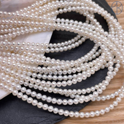 Жемчуг шар белый АА качество ~ 4,5 мм